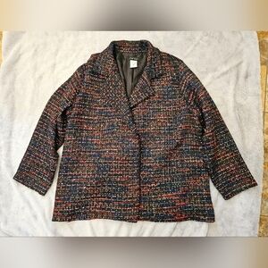 Slinky Brand Sequin Boucle Blazer